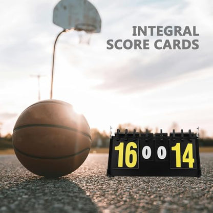 Beaupretty Portable Basketball Volleyball Scoreboard Flip Scorekeeper Tabletop Scoreboard for Sports Games and Competition Use