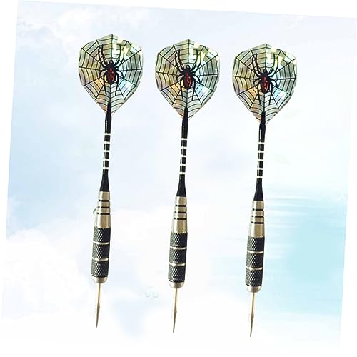 3pcs Professional Needle Tipped Darts Spider Pattern Aluminum Shafts and Flights for Sports Events and Recreational Play