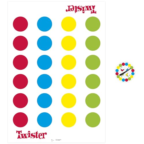 Hasbro Gaming Twister Partyspiel für Familien und Kinder, Twister Spiel ab 6 Jahren, klassisches Spiel für drinnen und draußen - style: Twister Classic
