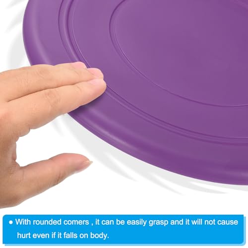 PATIKIL Flying Disc, Flying Discs Soft Waterproof for Dog Outdoor Playing Sport Game - color: Purple
