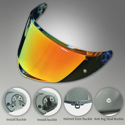 AGV K6 and K6S Visor (Aurora Red) - color: Aurora Red