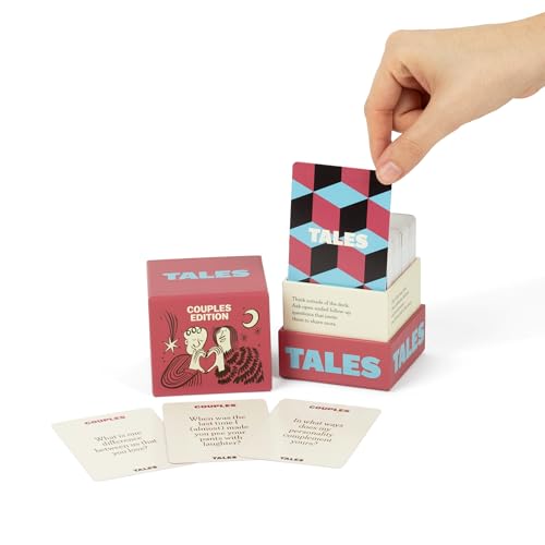 TALES 150 Conversation Starter Cards, Couples Edition, Prompts for Deeper Connection, Date Night Ideas, Anniversaries, and Quality Time Together - color: Couples Edition