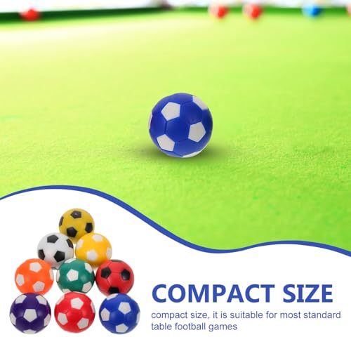 WOONEKY Table Soccer Balls 9pcs Replacement Balls 1.42in for Tabletop Soccer Games Decorations
