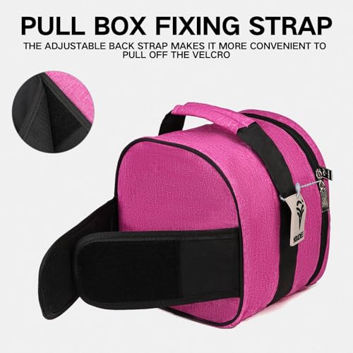 Compact Single Bowling Ball Tote Bag for Spare Ball, Lightweight One-Ball Bowling Bag with Built-In Ball Holder, Easy Carry Handle, Durable for Practice & League Play - color: Purple