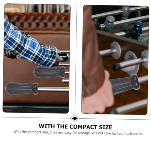 POPETPOP 2pairs Ergonomic Plastic Foosball Handles Easy Install Remove Replacement for Tabletop Soccer
