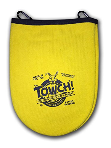 Towch® Disc Golf Towel Pouch - 3 to 5 Disc Bag - Choice of 11 Colors - (Yummy Yellow)