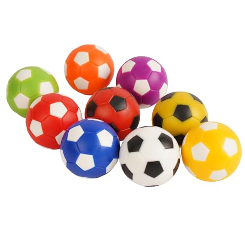 Pack of 9 Foosball Balls Mini Soccer Balls - Small Soccer Ball Replacements for Foosball Table Fun Home Recreation - color: Multi-color- 9PCS