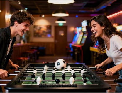Pack of 9 Foosball Balls Mini Soccer Balls - Small Soccer Ball Replacements for Foosball Table Fun Home Recreation - color: Black/White- 9PCS