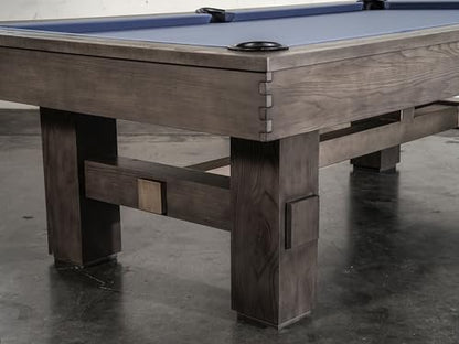 Nixon Billiards - Kemp Slate Billiard Pool Table (Grayson Gray, 7FT and 8FT) - size: 8FT Without Installation
