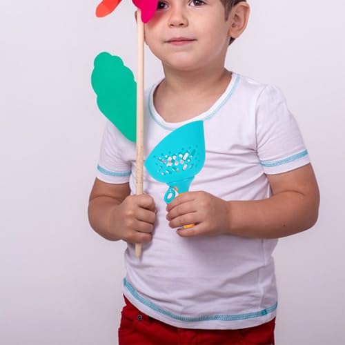 TOYANDONA 2 Set Flying Disc Launcher Toy: Pull String Flying Disc Launcher for Children - Chasing Toy for Family Bonding Activities
