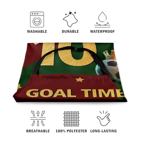 Manfei Baseball Kids Kitchen Apron - color: Green Red