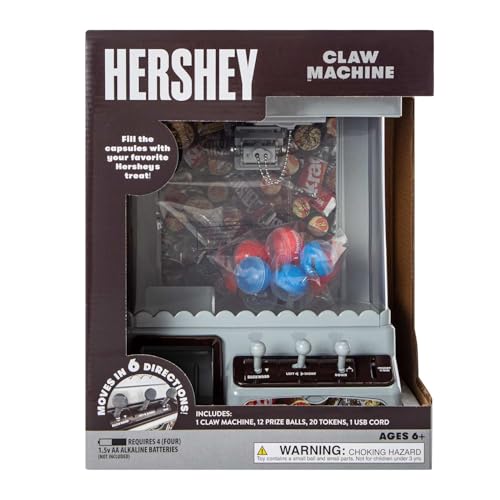 Well Played Hershey's Claw Machine Toys - Fun Classic Arcade Game for Kids - Ages 6+