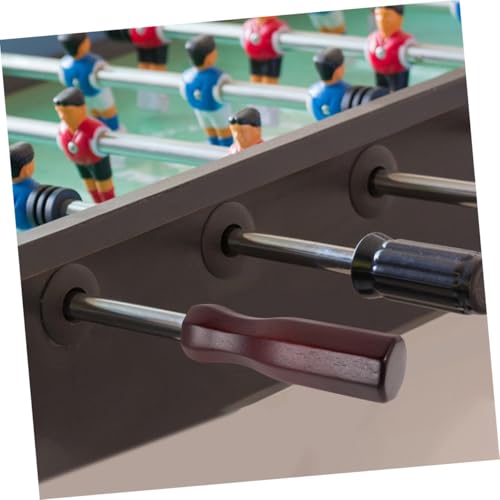 Toyvian 2pcs Solid Wood Foosball Table Handles Octagonal Grip for Soccer Machine Rods Replacement Parts for Table Soccer Game Enhanced Control and Stability