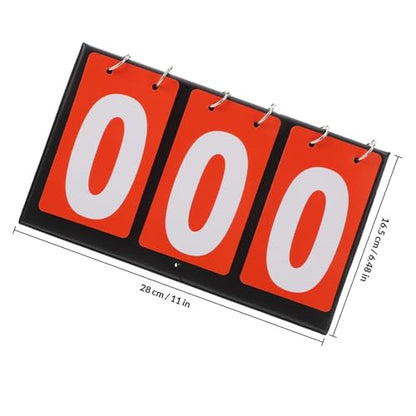 Portable Tabletop Electronic Flip Scoreboard with Three-Digit Display for Basketball Football and Volleyball, Lightweight Metal and Cloth Design for Different Sports Scenarios