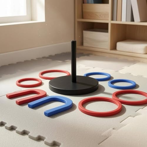 Hoop Toss Game Educational Stacking Toss Game Portable Activity Toy for Children