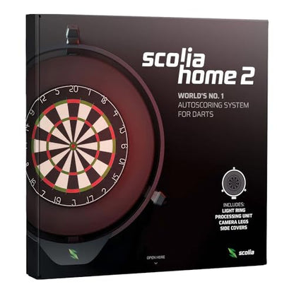 Scolia Automatic Darts Scoring Systems for Steel Tip Darts: Play Games & Tournaments Online or in-Person with Reliable Automated Chalking & Calling - style: Home-V2