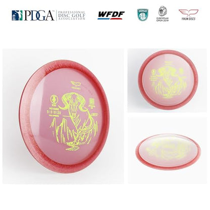 Yikun Midrange Disc Golf Disc-Overstabel Golf Mid-Range,PDGA Approved Great for Competition,Leisure and Entertainment - color: pink
