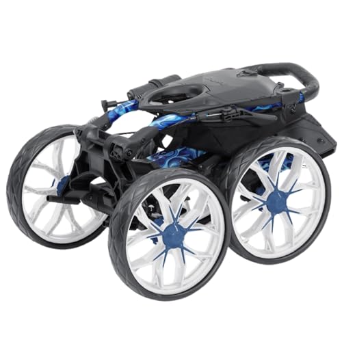 Bag Boy Quad Pro Disc Golf Cart - color: Blue Swirls