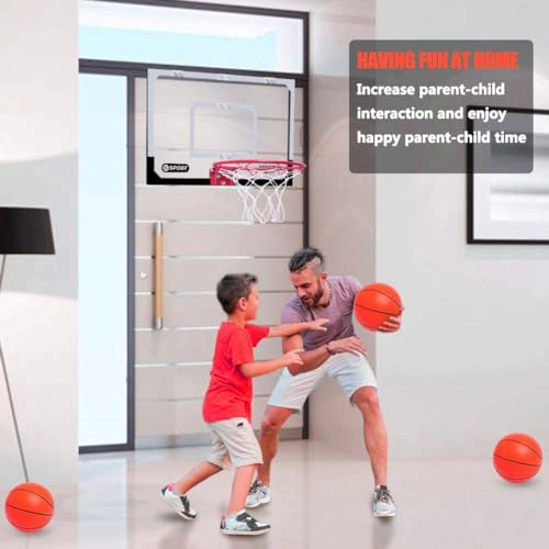 Upgrade Basketball Hoop Set for Kids-Extra Large 24''x 16''Pro Indoor Basketball Hoop for Door & Wall with 3 Balls, Complete Accessories, Basketball Toy Gift Perfect for Boys Girls Teens Adults - style: 24"x16" Basketball board