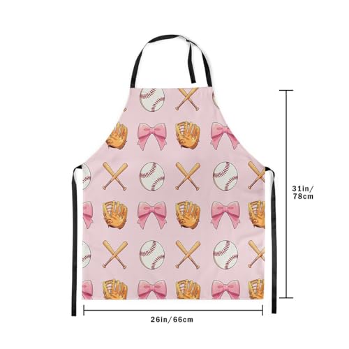 Castle Fairy Boy Soccer Kitchen Apron - color: Baseball Pink