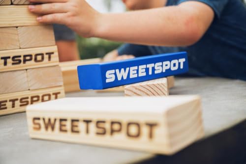 SweetSpot Tumbling Tower with 54 Wood Blocks and Carry Case