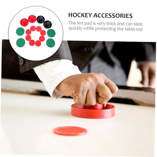 Air Hockey Pushers and Pucks Plastic Hockey Accessories High Impact Resistance Ergonomic Design Comfortable Grip Replacement Large Mallets in Blue Black Red and Light Green