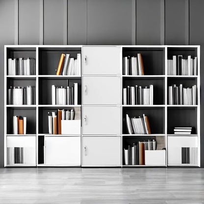 HODEDAH IMPORT Bookcase - color: White