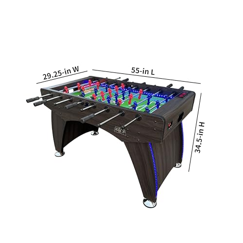 KICK Lumen 55" Tournament Foosball Table – Professional Competition Game Table - color: Brown