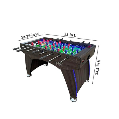 KICK Lumen 55" Tournament Foosball Table – Professional Competition Game Table - color: Brown