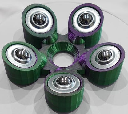 Bowling Ball Spinner - color: Purple and Green