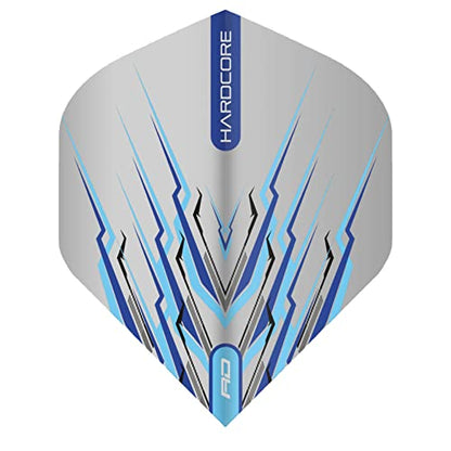 RED DRAGON Peter Wright Snakebite Hard Mohawk Hardcore Dart Flights - 3 Sets Per Pack (9 Flights in Total) - color: Blue
