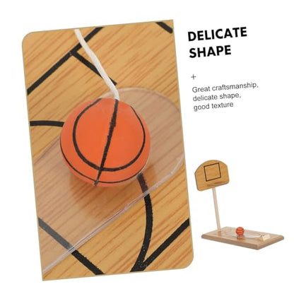 Portable Basketball Game Silent Mini Desktop Tabletop Basketball Hoop for Boys and Girls Adults Office Travel Indoor Outdoor