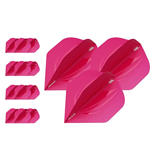 Target Darts 5 x Sets of ID Pro. Ultra Dart Flights - 15 Dart Flights in Total - No. 2/ No. 6 Flight Designs Sizes in 11 Colours - color: Pink, size: No.2