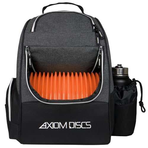 Axiom Discs Shuttle Disc Golf Backpack Bag (Choose Your Style and Color) - color: Black, style: Without Velcro Side Panel