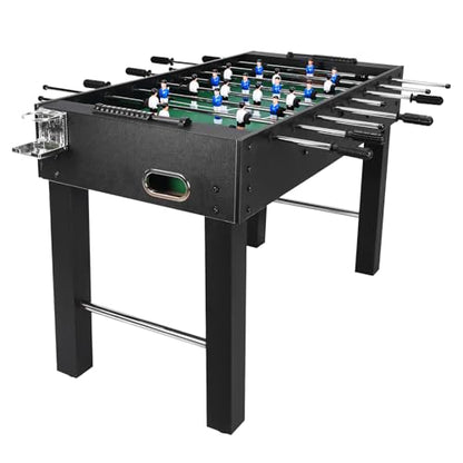 47Inch Large Foosball Table Multifunction Gaming Table Competition Sized Foosball Desk for Adults Full Size Soccer Game Table for Family Night/Game Room/Party