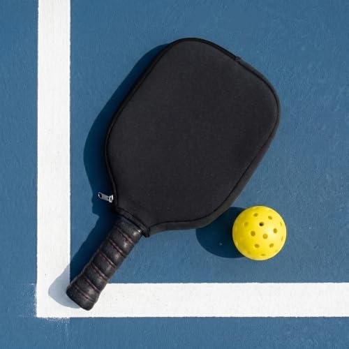 Pickleball Paddle Cover Pickleball Racket Bag Neoprene Racket Case Table Tennis Racket Bag Waterproof Protective Sleeve for Tournament & Training Equipment - color: Black, size: 2 pieces