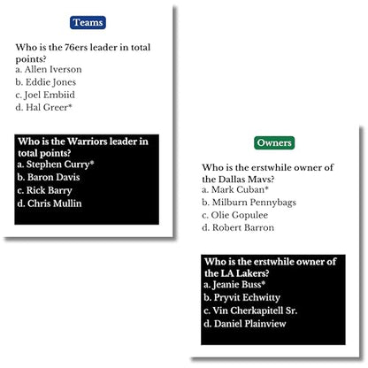 The Goatest of All Time – Basketball Trivia Game! 300 Trivia Questions on the Greatest pro Basketball Players, Teams and Coaches of All time. Perfect for Hoops Lovers and Game Nights.