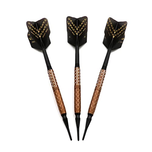 CUESOUL Cocktail/COLA Beer/Draft Beer with Oil Paint Finished-19g/20g/21g Soft Tip 90% Tungsten Dart Set - color: Craft Beer-21g