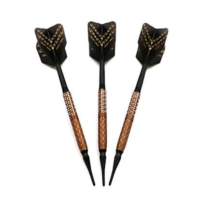CUESOUL Cocktail/COLA Beer/Draft Beer with Oil Paint Finished-19g/20g/21g Soft Tip 90% Tungsten Dart Set - color: Craft Beer-21g
