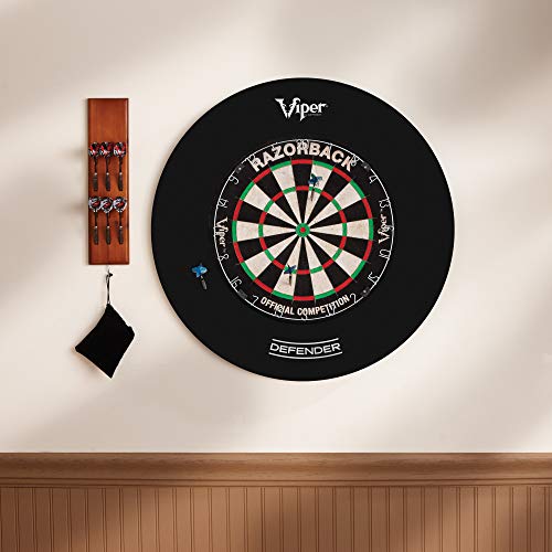 Viper Defender Backboard & Sisal/Bristle Steel Tip Dartboard Bundle - style: Backboard Surround Only (No Dartboard)