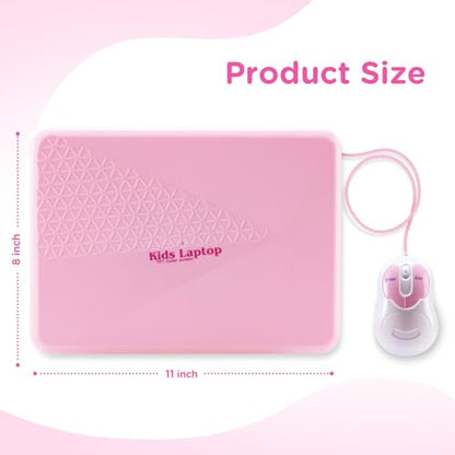 Kids Laptop, Educational Color Screen Laptop with 48 Learning Modes, Laptop for Kids Ages 5+ - style: PINK