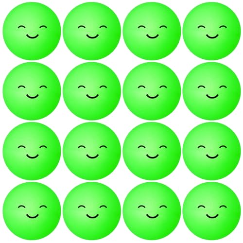 Soulchen 36 Pcs Glow in The Dark Table Tennis Balls 40mm Lighted Table Tennis Ball Luminous Green Neon Ball for Outdoor Practice Night Party Decor Sports Activities Party Favor Goodie Bag Gift