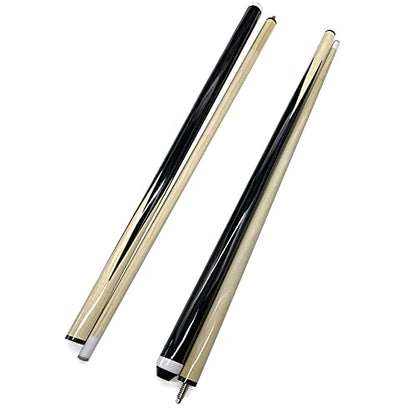 2 Piece Short Wooden Stick Pool Billiard Bridge Stick Billiard House Cue Sticks (48" 2 Piece)