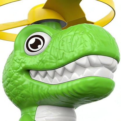 Disc Flying Toy, Fun Dinosaur Design, 11.5x3.5x12cm, Cat Toy Launcher, Cat Fetch and Hunt Toys, Easy to Use, for Yard, Garden, Balcony, Terrace Fun - color: Green