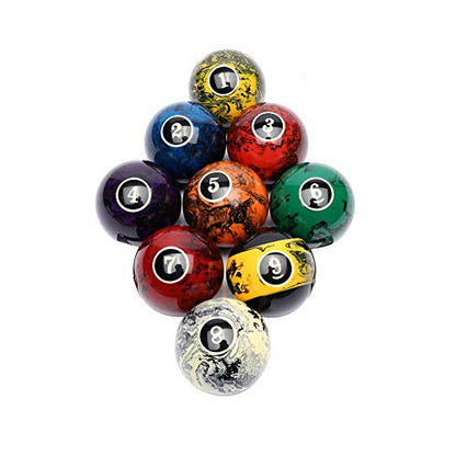 CUPPA Professional Pool Balls/Billiard Balls Set, Complete 16 Balls for Pool Tables - color: Black