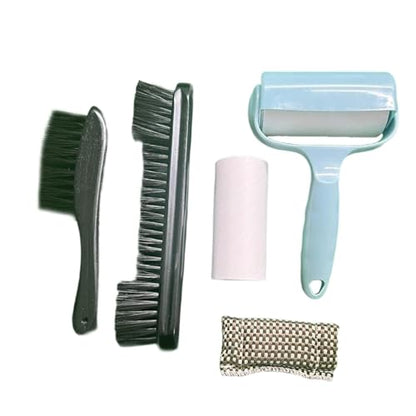 Pool Table Maintenance Brush Set for Snooker Surface Cleaning - color: Black