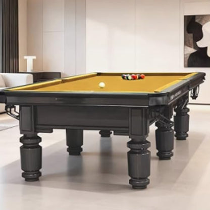 Heavy Duty Pool Table, High-Density Billiard Table with Anti-Slip Legs for Home Game Room & Bar - color: O