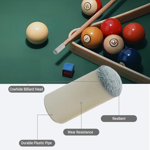 Zorfeter 20 PCS Slip-On Pool Cue Tips, Billiard Cue Tips Replacement Kit, No Glue Billiard Stick Tips for Snooker and Pool Cues(9mm/10mm/12mm/13mm, Each Size 5PCS)