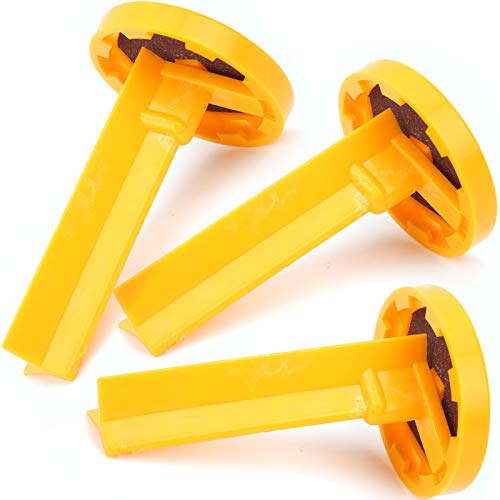 3Pcs Billiard Cue Repair Tool, L Shaped Cue Tip Clamp & Pool Stick Replacement Kit, Professional Yellow, for Snooker, Pool, Billiard Cue Tip Repair, Maintenance and Reshaping