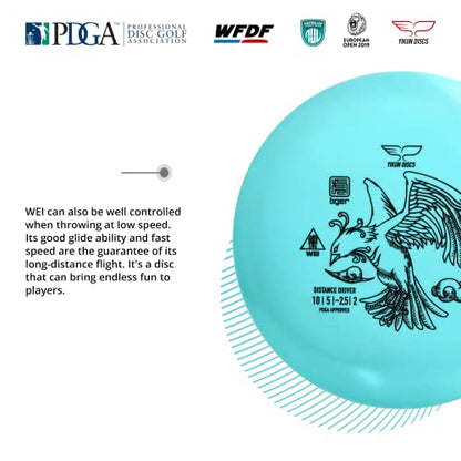 Yikun Disc Golf Driver Professional PDGA Approved 2pcs Discs Golf Distance Driver 165-175g Fairway Golf Disc Perfect for Outdoor Games and Competition